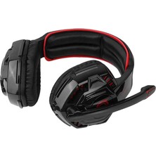 Nrtk TC-1000 Oyuncu Kulaklığı 3.5mm-Siyah-Kırmızı