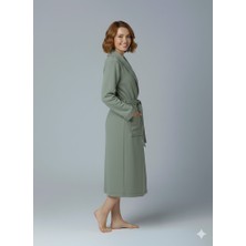 Caspara Pamuklu Premium Bornoz I Unisex I Ultra - Soft I Bornoz I Şal Yaka I Çeyiz I Erkek & Kadın Bornoz