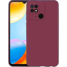 Xiaomi Poco C40 Kılıf Nrtk Premier Silikon Kapak-Mürdüm