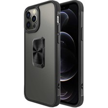 iPhone 12 Pro Kılıf Nrtk V-Bax Kapak-Siyah