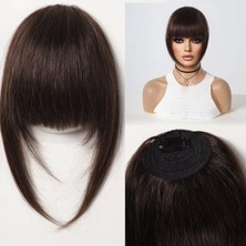 Handmade Ultra Yogun Gercek Insan Saçı Kahkül Boyanabilir Gerçek Saç