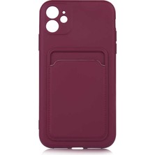 iPhone 12 Kılıf ​​nrtk Ofix Kapak-Mürdüm