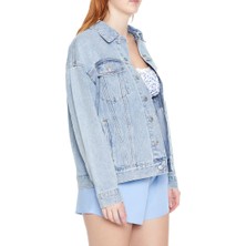 Forever 21 F21 Oversize Trucker Kot Ceket