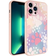 iPhone 13 Pro Max Kılıf Kamera Korumalı Desenli Sert Silikon Nrtk Epoksi Kapak-No4