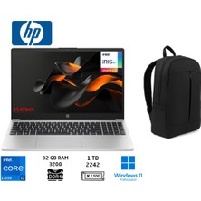 HP 250 G10 B2PH1ES İ7-1355U 32GB 1tb SSD 15.6" Windows 11 Pro+Duddi Çanta