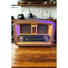 aklow akyoleticaret   Aklow® Taşınabilir Klasik Am/fm/sw  Retro Ev Radyo USB ile Şarj Olabilen Retro Radyo