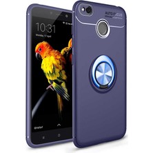 Xiaomi Redmi 4x Kılıf Nrtk Ravel Silikon Kapak-Mavi