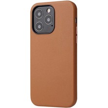 iPhone 13 Pro Max Kılıf Nrtk Eyzi Kapak-Kahverengi