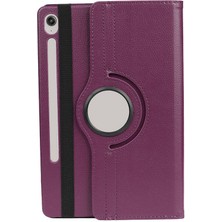 Galaxy Tab S9  Uyumlu Nrtk Dönebilen Standlı Kılıf-Mor