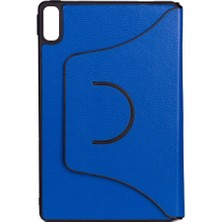 Lenovo Tab P11 11.5" (2.nesil) Uyumlu Nrtk Fest Dönebilen Standlı Kılıf-Mavi