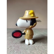 Hureggo Vintage ''dedektif Snoopy''orijinal Figür Oyuncak & 10 cm