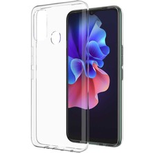 Tecno Spark 7t Kılıf Nrtk Süper Silikon Kapak-Renksiz