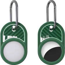 ​zore Airtag 05 Uyumlu Silikon Anahtarlık-Yeşil