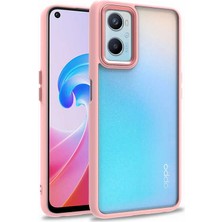 Oppo A36 Kılıf Nrtk Flora Kapak-Rose Gold