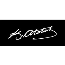 Şallı Reklam Kemal Atatürk Imza Araç Sticker