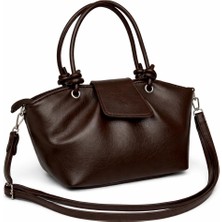 Shıkırtı Orta Boy Dilli Model Soft Suni Deri Uzun Omuz Askılı Kadın Çantası