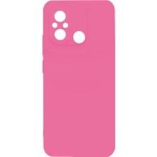 Xiaomi Redmi 12C Kılıf Nrtk Biye Silikon-Pembe