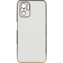 Xiaomi Redmi Note 10 Kılıf Nrtk Bark Kapak-Beyaz