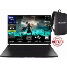 Asus Rog Strix Scar 18 Ultra 9 275HX G835LW-SA130-K014 128GB 4tb RTX5080 16GB Freedos 18" 240Hz Wqxga Gaming Laptop ( Outlet )