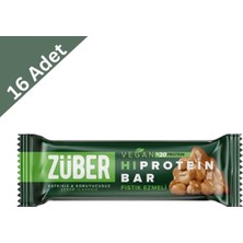 Züber Vegan Fıstık Ezmeli Hi Protein Bar 45 G x 16 Adet