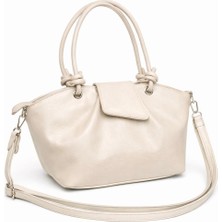 Shıkırtı Orta Boy Dilli Model Soft Suni Deri Uzun Omuz Askılı Kadın Çantası