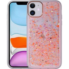 iPhone 11 Kılıf Figürlü Desenli Işıltılı Sert Nrtk Sos Kapak-No5
