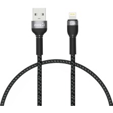 Siyah Shira Serisi Lightning USB Kablo 30 cm