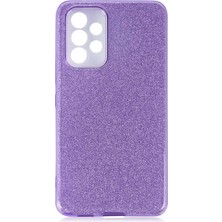 Galaxy A73 Kılıf Nrtk Shining Silikon-Mor