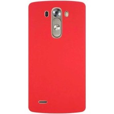Lg G3 Kılıf Nrtk Premier Silikon Kapak-Kırmızı