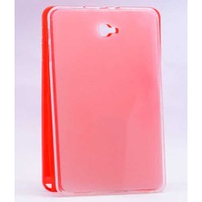 Galaxy Tab A 10.1 2016 P580 Kılıf  Uyumlu Nrtk Tablet Süper Silikon Kapak-Renksiz