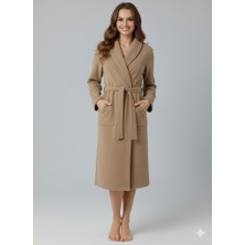 Caspara Pamuklu Premium Bornoz I Unisex I Ultra - Soft I Bornoz I Şal Yaka I Çeyiz I Erkek & Kadın Bornoz