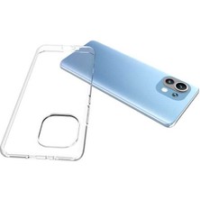Xiaomi Mi 11 Kılıf Nrtk Süper Silikon Kapak-Renksiz