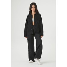 Forever 21 F21 Oversize Trucker Kot Ceket