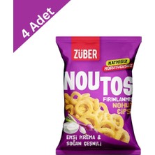 Züber Noutos Ekşi Krema ve Soğan Çeşnili Nohut Cipsi 55 G x 4 Adet