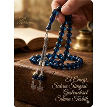 SANAT9K Yuvarlak Kesim  Sürmeli Kehribar Tesbih