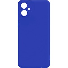 Galaxy A04E Kılıf Nrtk Biye Silikon-Mavi