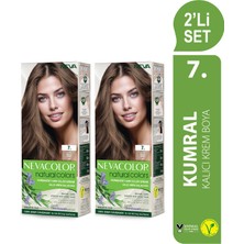 Nevacolor Natural Colors 2'Lİ SET 7. KUMRAL Kalıcı Krem Saç Boyası Seti