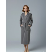 Caspara Pamuklu Premium Bornoz I Unisex I Ultra - Soft I Bornoz I Şal Yaka I Çeyiz I Erkek & Kadın Bornoz