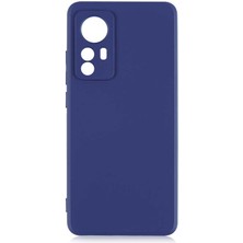 Xiaomi Mi 12 Kılıf Nrtk Premier Silikon Kapak-Lacivert