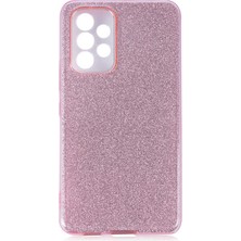 Galaxy A73 Kılıf Nrtk Shining Silikon-Pembe