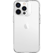 iPhone 13 Pro Uyumlu Nrtk Şeffaf Ultra Ince Airbag Tasarımlı Okka Kapak-Renksiz
