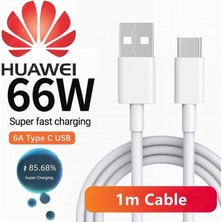 Huawei Supercharge 66W Max. 6A Type-C 1 Metre Hızlı Data ve Şarj Kablosu