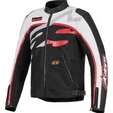 Alpinestars Axton Korumalı Motosiklet Montu Siyah  Beyaz