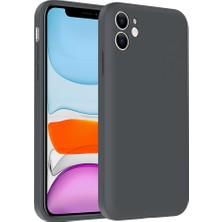 iPhone 11 Kılıf Kamera Korumalı Kartlık Hazneli Nrtk Vitra Kapak - Gri