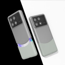 Poco X6 Pro Kılıf Mıknatıslı Nrtk Duble Kapak - Gri