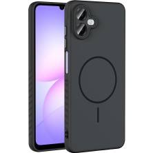 Galaxy A07 Kılıf M-Safe Şarj Özellikli Zore Tea Kapak - Siyah