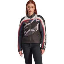 Alpinestars Idles Korumalı Kadın Motosiklet Montu Siyah  Beyaz  Kırmızı