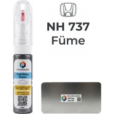 COLORGUARD COLORGUAR Honda NH 737 Füme İğneli ve Fırçalı Özel Tasarım Şişe Rötuş Boyası ve Profesyonel Rötuş Çeliği Seti