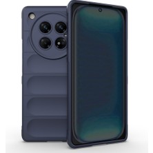 Infinix Zero 40 5g Kılıf Esnek Tpu Oyuklu Arka Yüzey Tasarımlı Nrtk Etnik Silikon Kapak - Lacivert