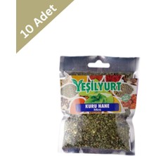 Yeşilyurt Kuru Nane 25 G x 10 Adet